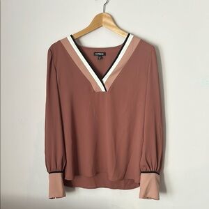 Express V-Neck Top Size M